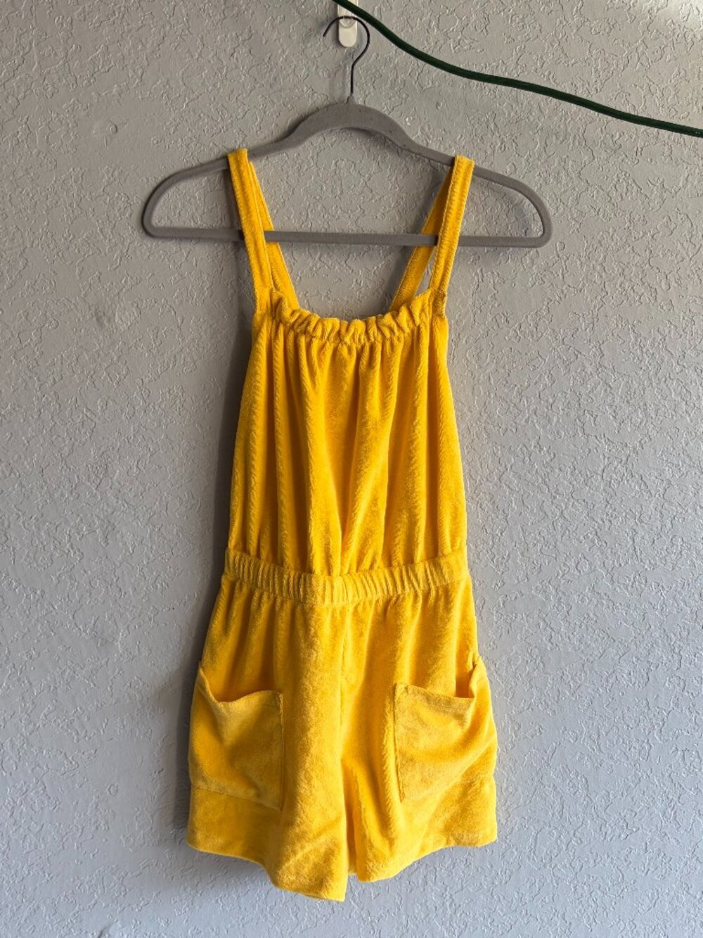 Zara Yellow Terrycloth Romper